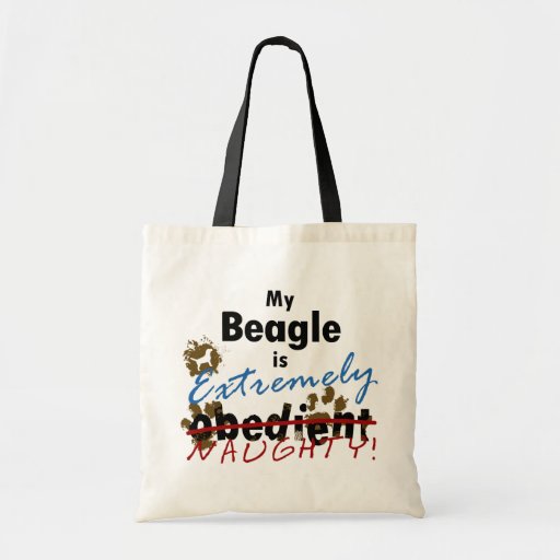 Image of Extremely Naughty Beagle Tote Bag