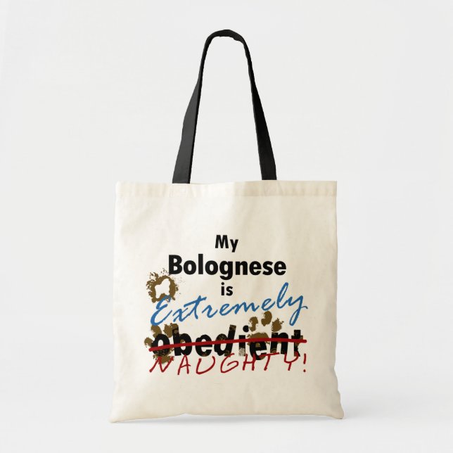 Extremely Naughty Bolognese Tote Bag (Front)