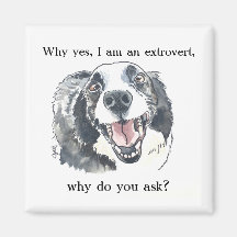 Extrovert Pride Fridge Magnet