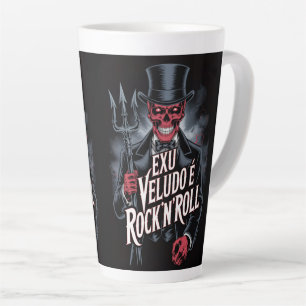 Exu Veludo is Rock'N'Roll #1 Latte Mug