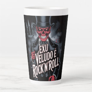 Exu Veludo is Rock'N'Roll #1 Latte Mug