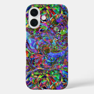 Exuberant Colour Flowing Abstract iPhone 16 Case