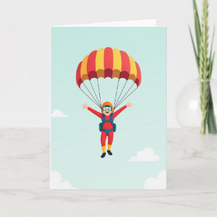 Exuberant Flight Birthday Card