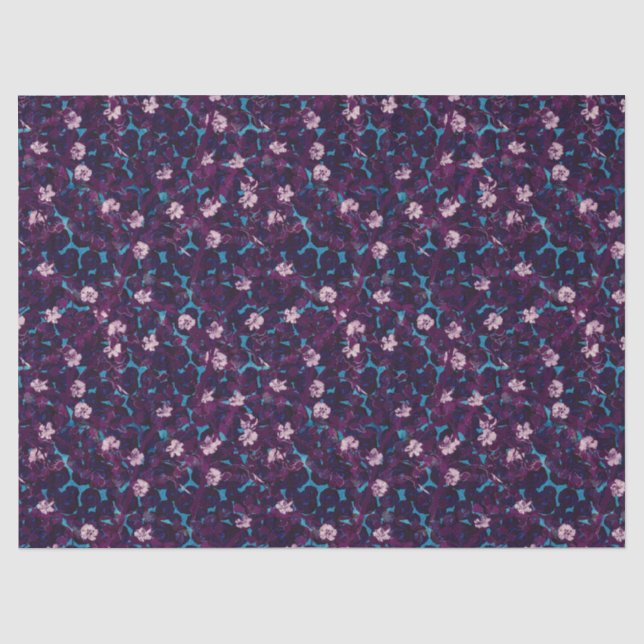Exuberant frosting rose garden wrapping paper (Front)