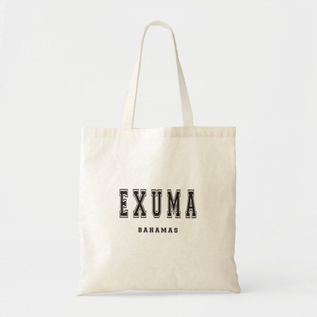 Exuma Bahamas Tote Bag (Front)