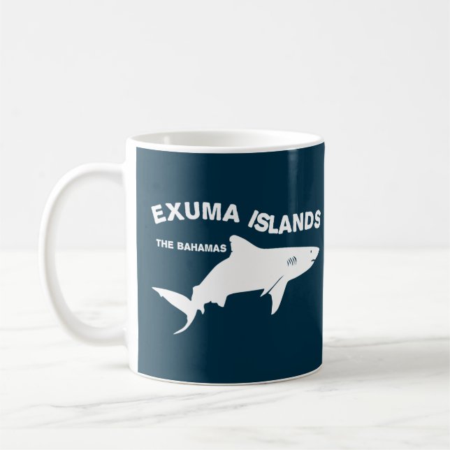 Exuma Islands - Bahamas Shark Diving Coffee Mug (Left)