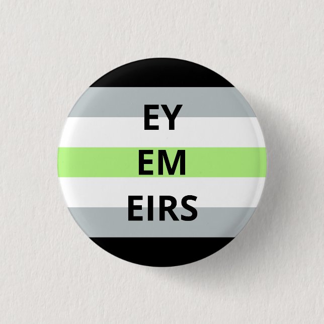 Ey/Em/Eirs Pronouns Agender Badge (Front)