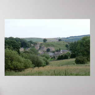 Eyam, the Historic Plague Village in Derbyshire Poster