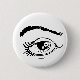 Eye 6 Cm Round Badge