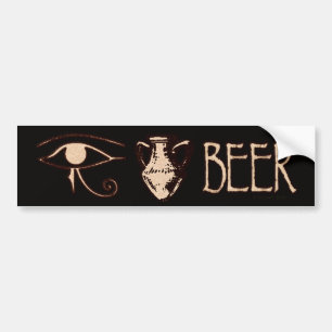 Eye Amphora Beer Bumper Sticker