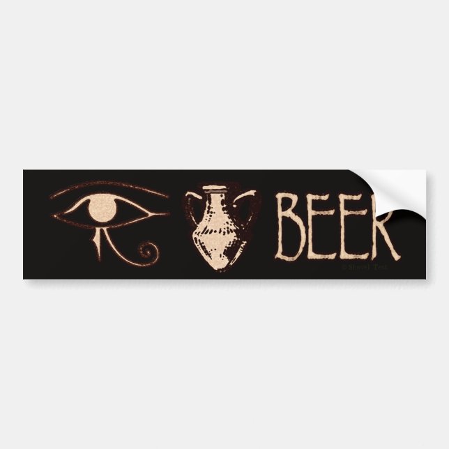 Eye Amphora Beer Bumper Sticker (Front)