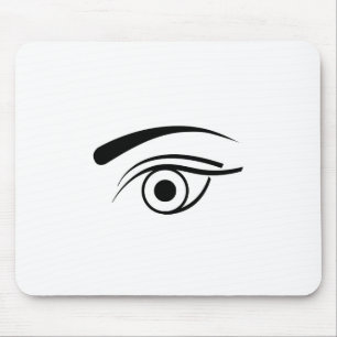 Eye and eyebrow mouse mat