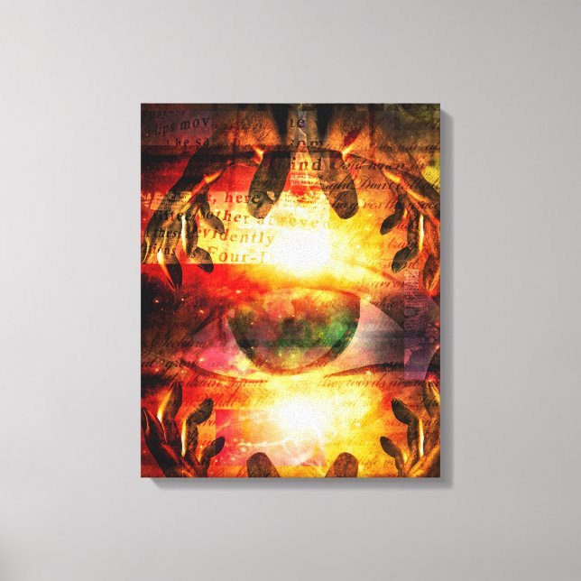 Eye and hands canvas print (Front)
