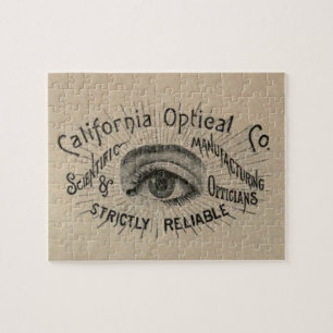 Eye Antique Advertising Optical Jigsaw Puzzle