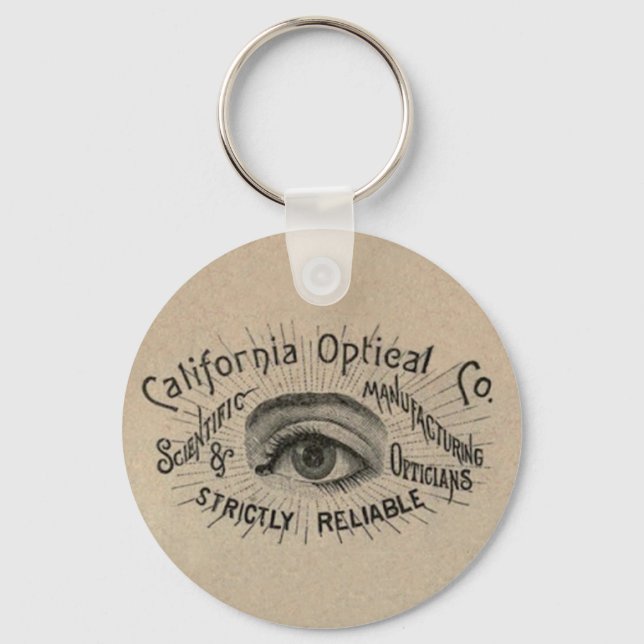 Eye Antique Advertising Optical Key Ring (Front)