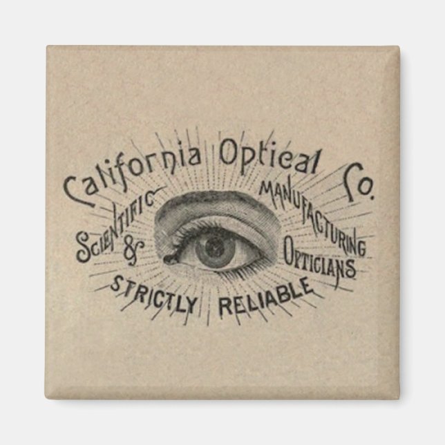 Eye Antique Advertising Optical Magnet (Front)
