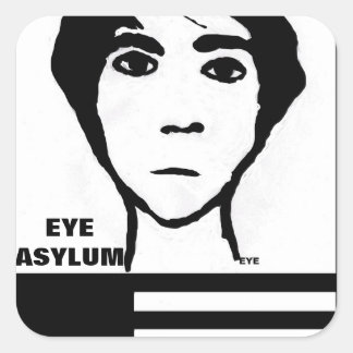 EYE ASYLUM SQUARE STICKER