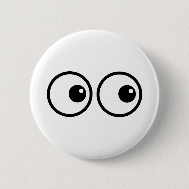 Eye Balls 6 Cm Round Badge (Front)