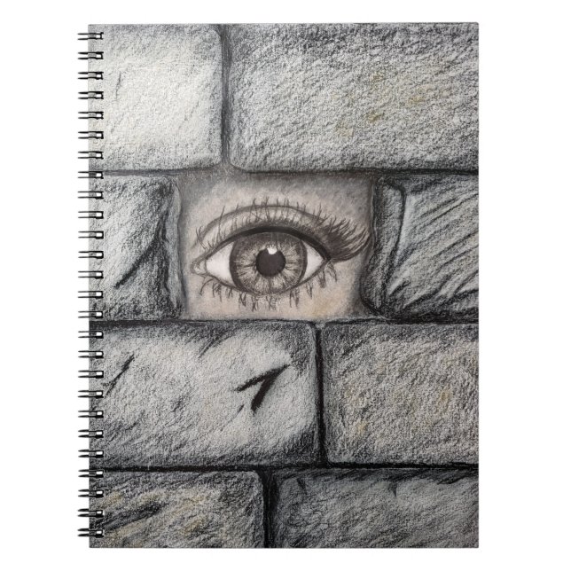 "Eye behind Wall" Notebook (Front)