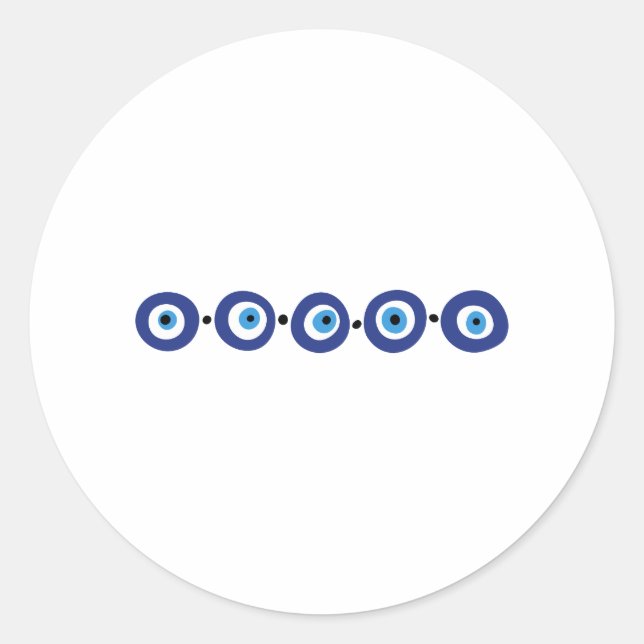 Eye Border Classic Round Sticker (Front)