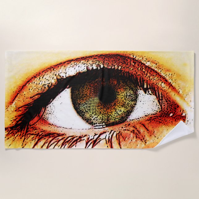 Eye btcna beach towel (Front)