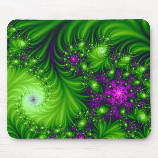 Eye Candy Cute Colourful Abstract Floral Art Mouse Mat (Front)