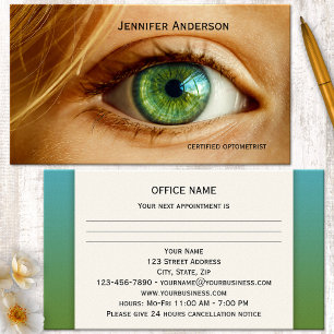 Eye Care Appointment Business Card