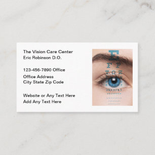 Eye Care Doctor Vision Centre Business Card
