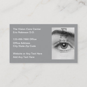 Eye Care Doctor Vision Centre Business Card
