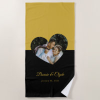 Eye-casing Heart Couple Gold and Black