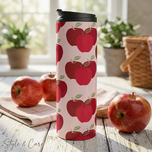 Eye Casing Modern Apple Pattern Thermal Tumbler