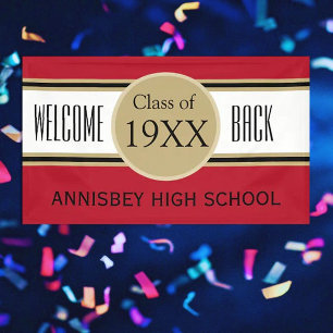 Eye catcher! Custom Class Reunion Welcome Banner