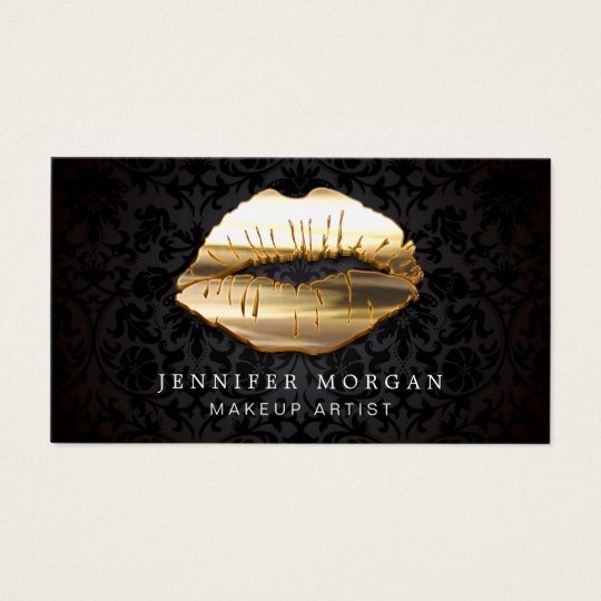 black and gold business cards