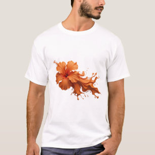 Eye-Catching ABSTRACT FLOWER 1 Artistic Motif T-Shirt