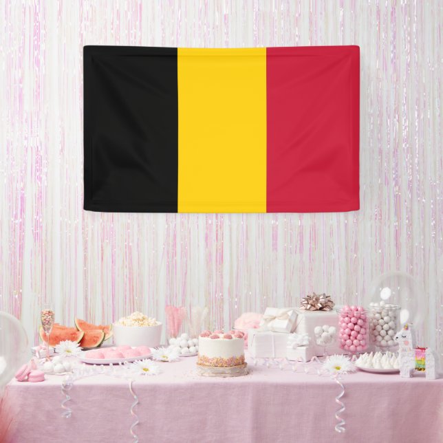 Eye-Catching Belgium Banner for National Pride Dis (Party)
