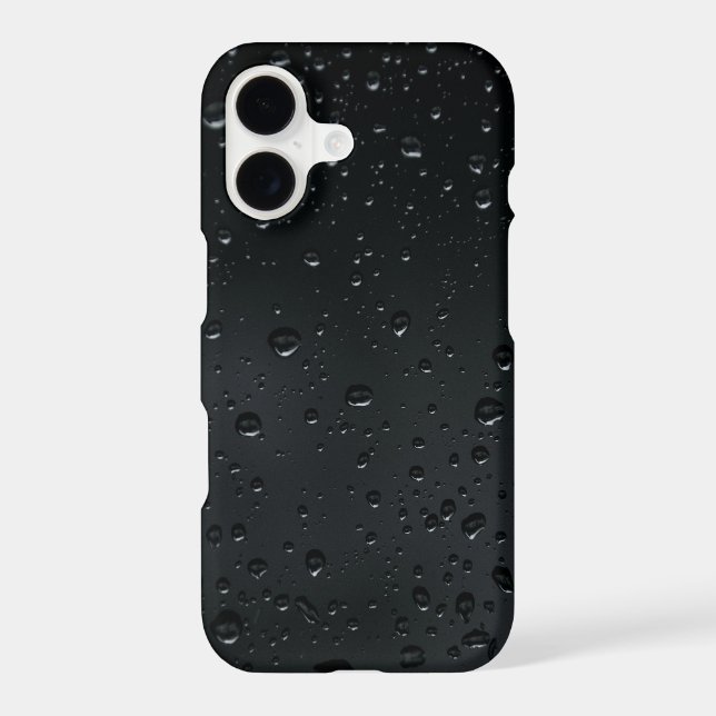 Eye Catching Black Textured Raindrop (Back)
