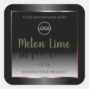 Eye Catching Black White Product Labels Add Logo