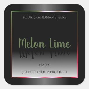 Eye Catching Black White Product Packaging Labels
