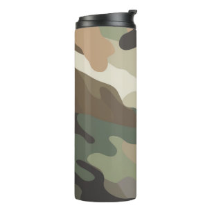 Eye Catching Bold Camouflage Print Thermal Tumbler