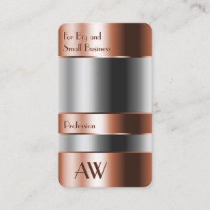 Eye Catching Copper Box Glass Optics with Monogram Business Card