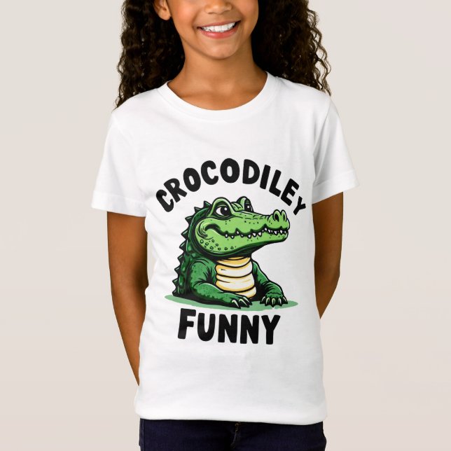 Eye-Catching Crocodile T-Shirt – Funny crocodile  (Front)