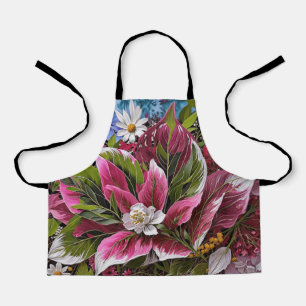 Eye-catching floral apron