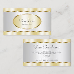 Eye Catching Gold and Silver Effect Professional Business Card