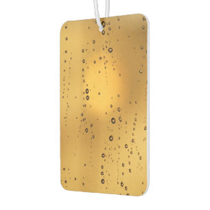 Eye Catching Gold Textured Raindrop Car Air Freshener