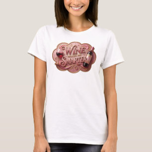 Eye-Catching Gold WINE MAKES ME SMARTER Tee