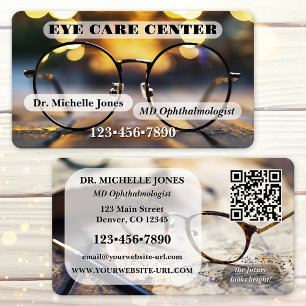 Eye Catching Ophthalmologist or Optometrist  Business Card