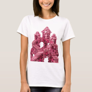 Eye-Catching Pink ABSTRACT ART Design T-Shirt