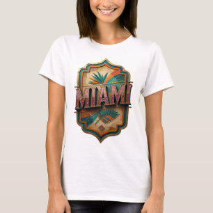Eye-Catching Pink MIAMI Quote Shirt