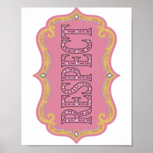 Eye-Catching Pink RESPECT Quote Design v2 Poster