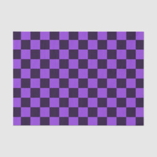 Eye-Catching Purple and Lavender chequerboard Tissue Paper